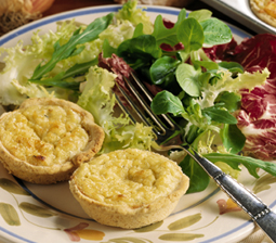 Lune løglinser med salat