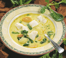 Fyldig fiskesuppe