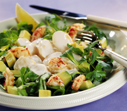 Kartoffelsalat med skaldyr