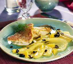 Rødfisk med fennikel og appelsin