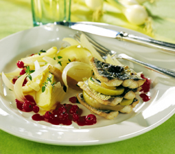 Ovnstegt hornfisk med ribs