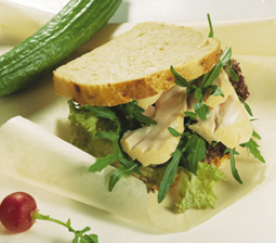 Sandwich med røget kylling