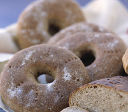 Runde maltbrød med rug
