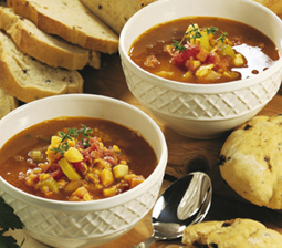 Minestrone med røde linser