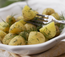 Smørdampende kartofler med dild